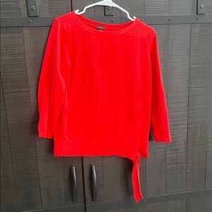 Talbots Bright Red Knit Top